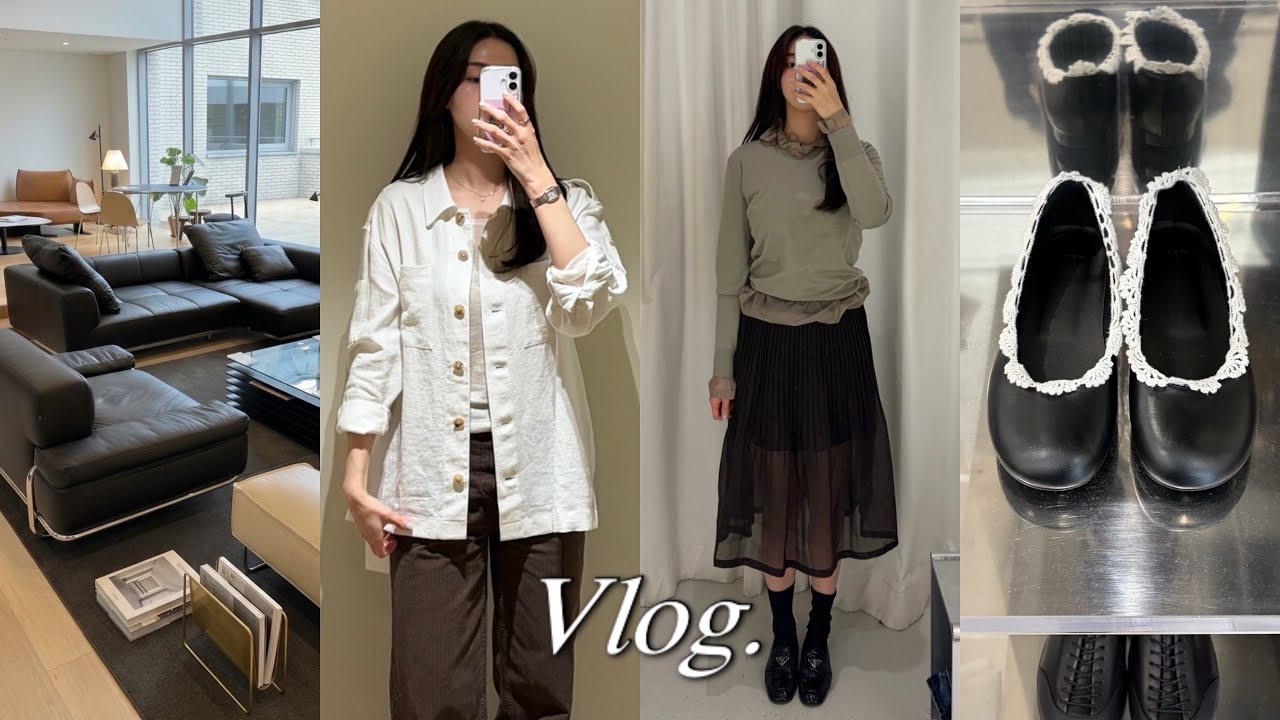 Vlogㅣ한남동 브이로그, 봄신상 쇼룸투어,아모멘토 르917 문달 컬러컬러팝업 colorcolour,신혼집 소파추천,잭슨카멜레온 타탄쇼파,무브먼트랩 한남동편집샵,니아르 올리브오일