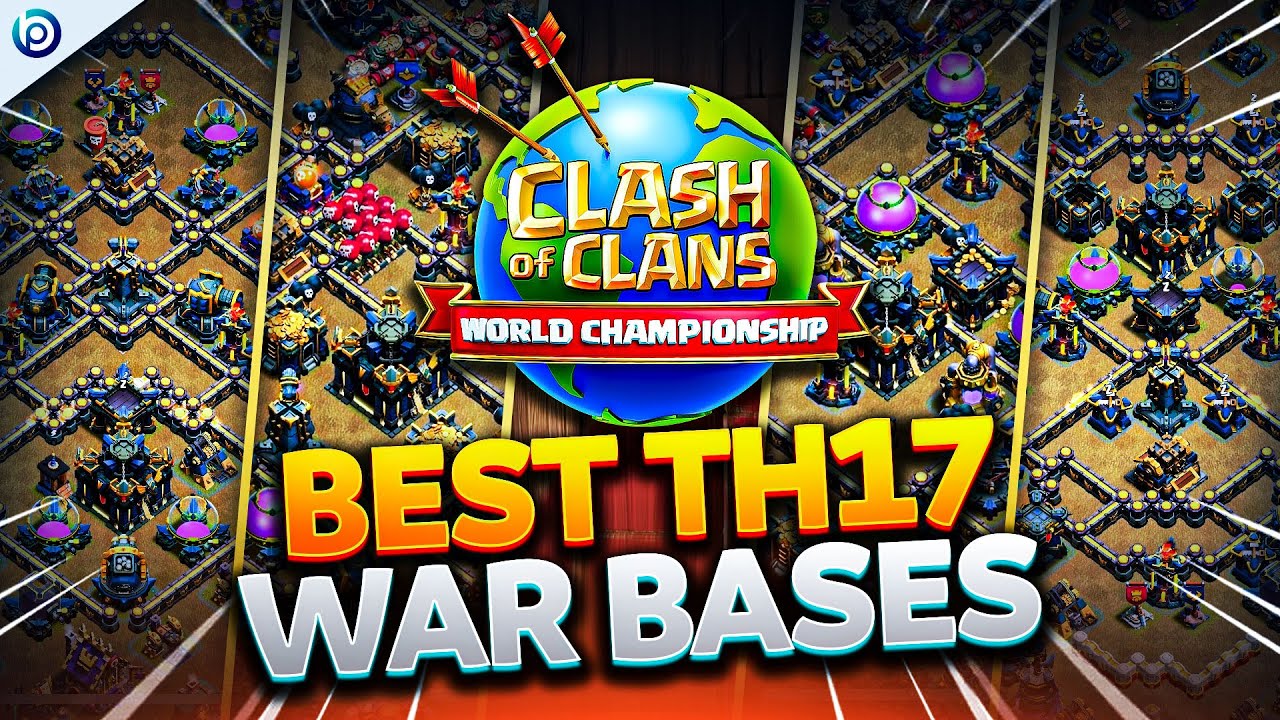 TOP 5 TH17 WAR BASE LINKS  from WORLD CHAMPIONSHIP Qualifier
