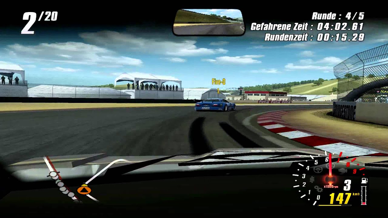 DTM Race Driver 2 [HD] Laguna Seca Jaguar XKR Racer onboard