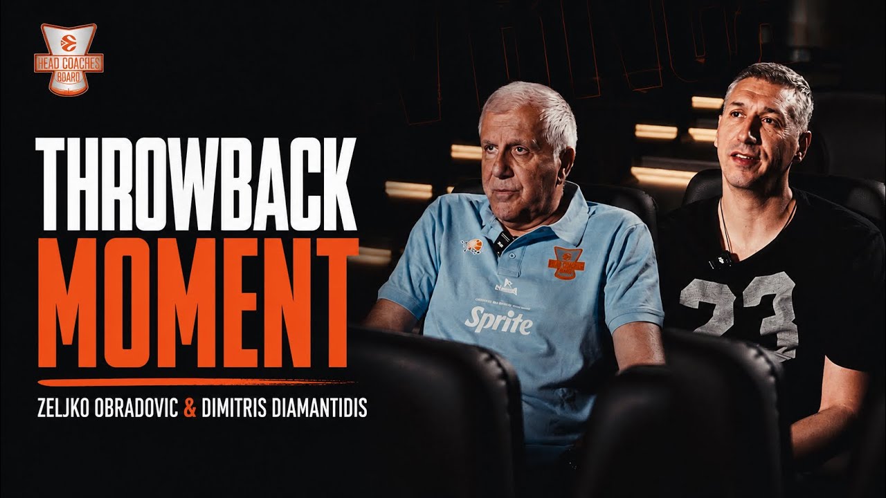 Throwback moment with ŽELJKO OBRADOVIĆ and DIMITRIS DIAMANTIDIS 🔙📺
