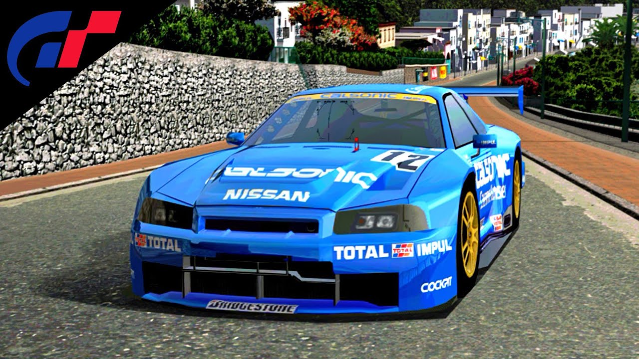 Gran Turismo 4 - Costa di Amalfi - Nissan CALSONIC Skyline GT500 - Race