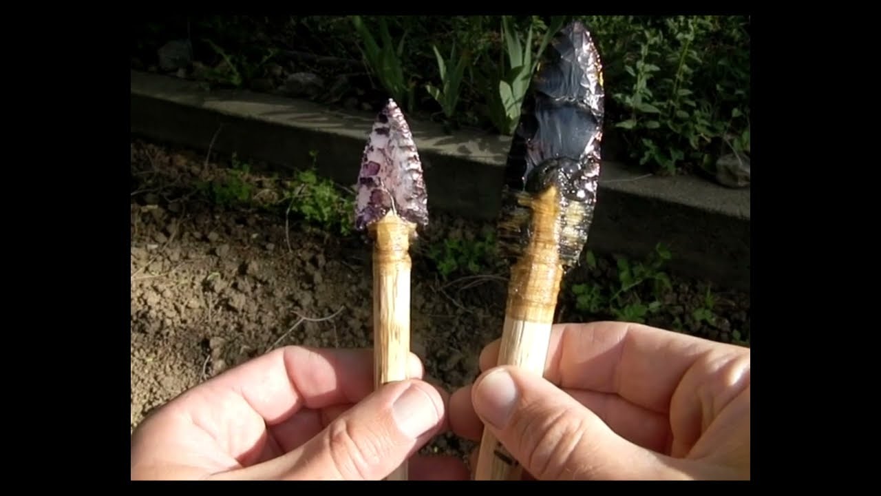 Hafting stone points after archaeological examples