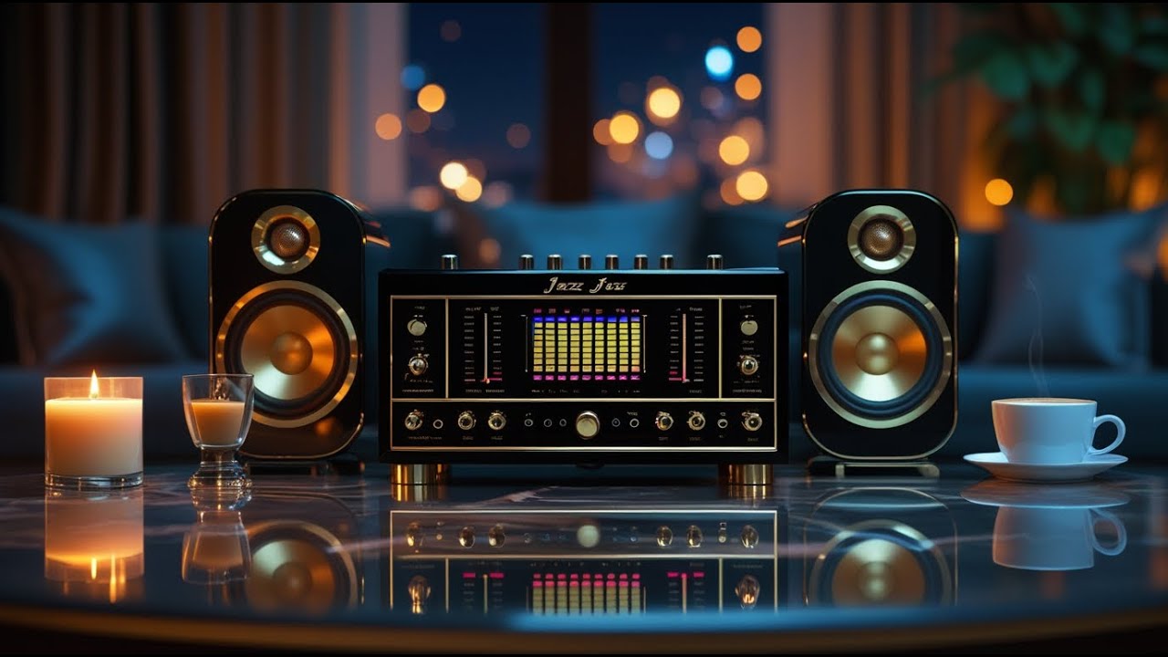 🎷Soulful Smooth Jazz & R&B – Relaxing Night Cafe Ambience 🍃