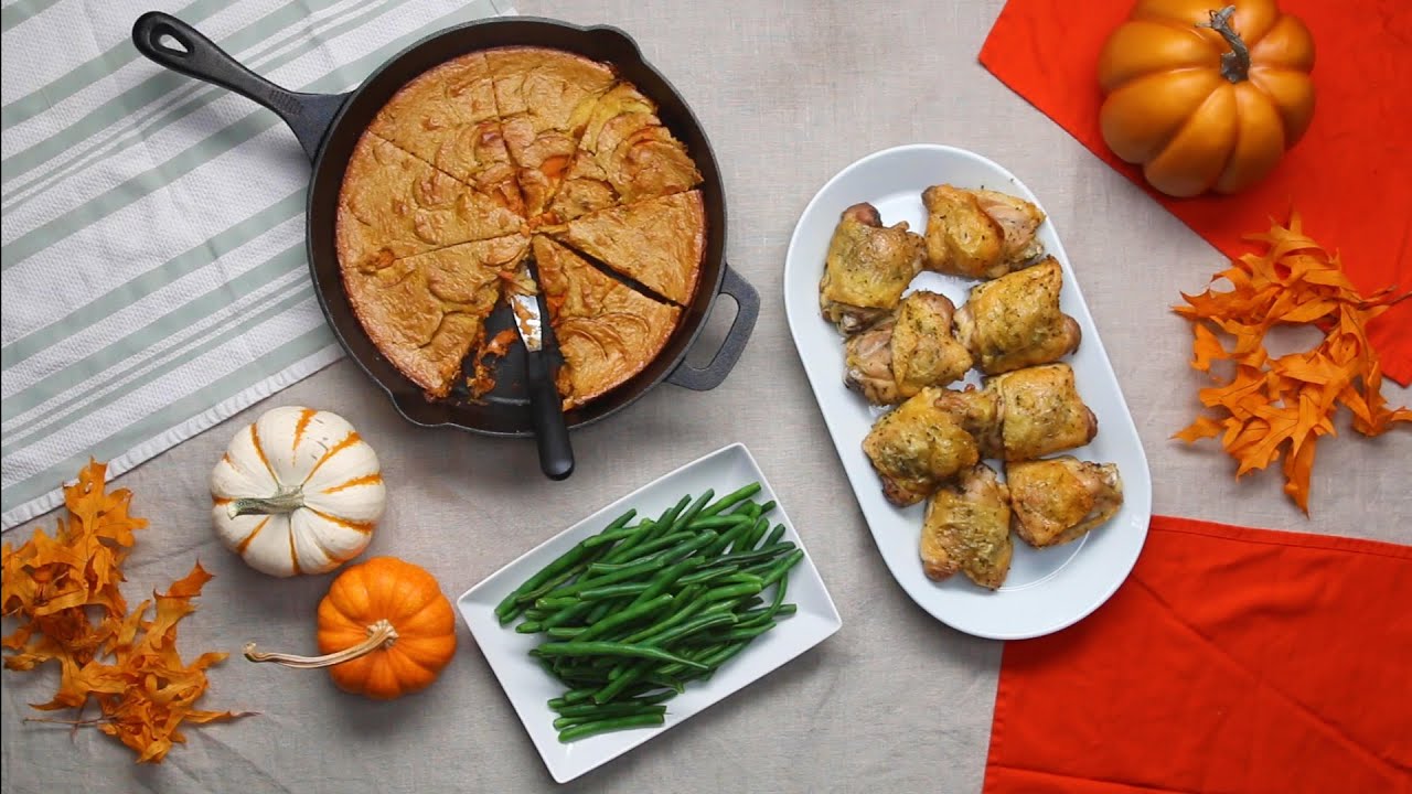 Herb Salt Chicken & Sweet Potato Au Gratin