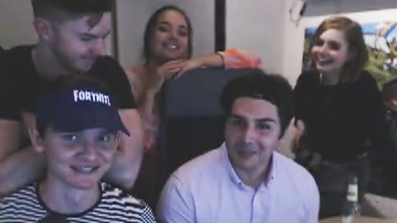 Teo streams during a house-party
