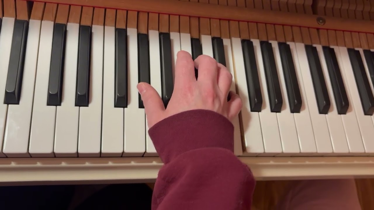 Somewhere Only We Know in B Major Right Hand Beginner Piano Chords Intro and Verse