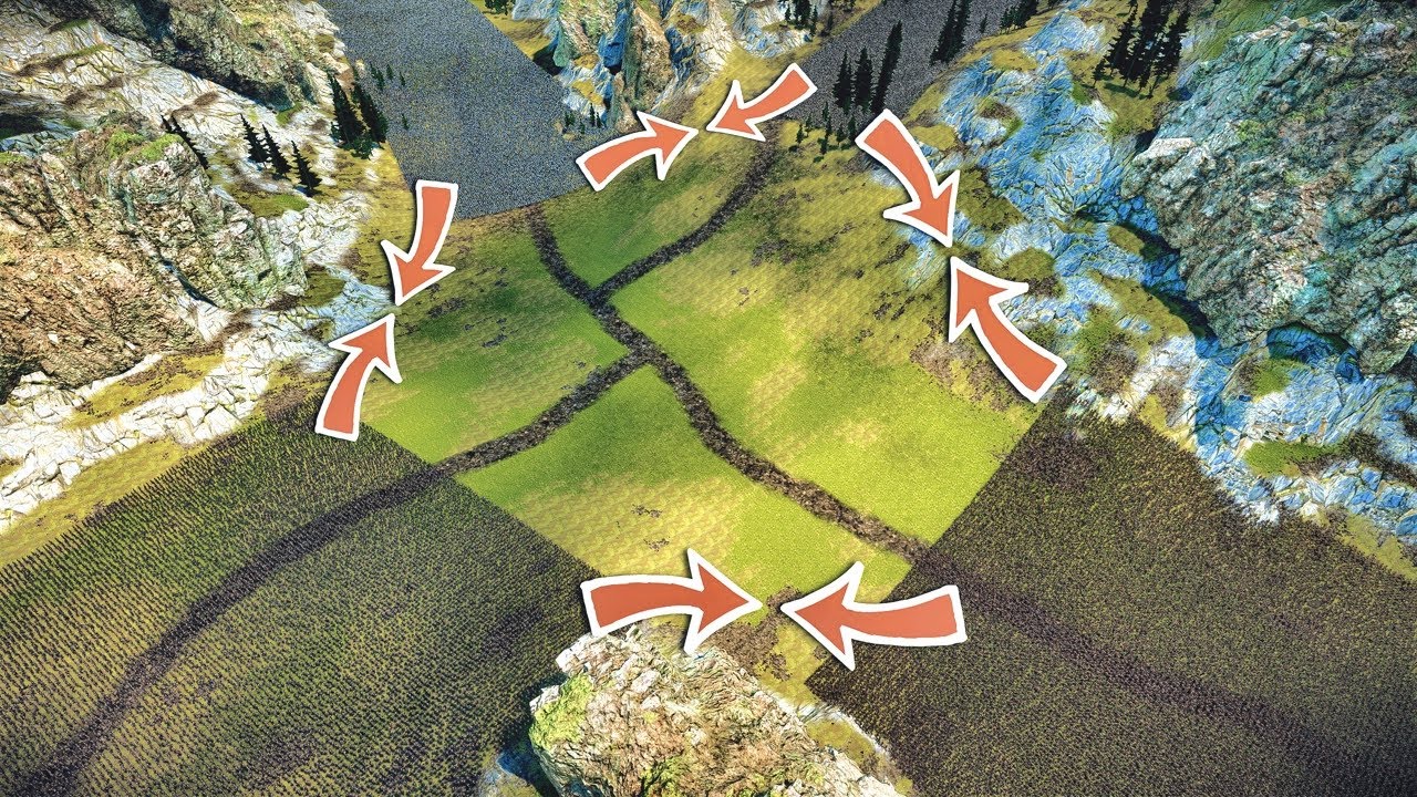 Battle For Crossroads: Roman Soldiers vs Fantasy Orcs vs Heavy Knights vs Zombies - UEBS 2