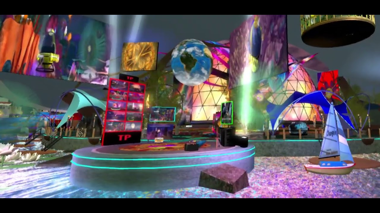 Copy of Fountains of Light in-world on Immersion Island