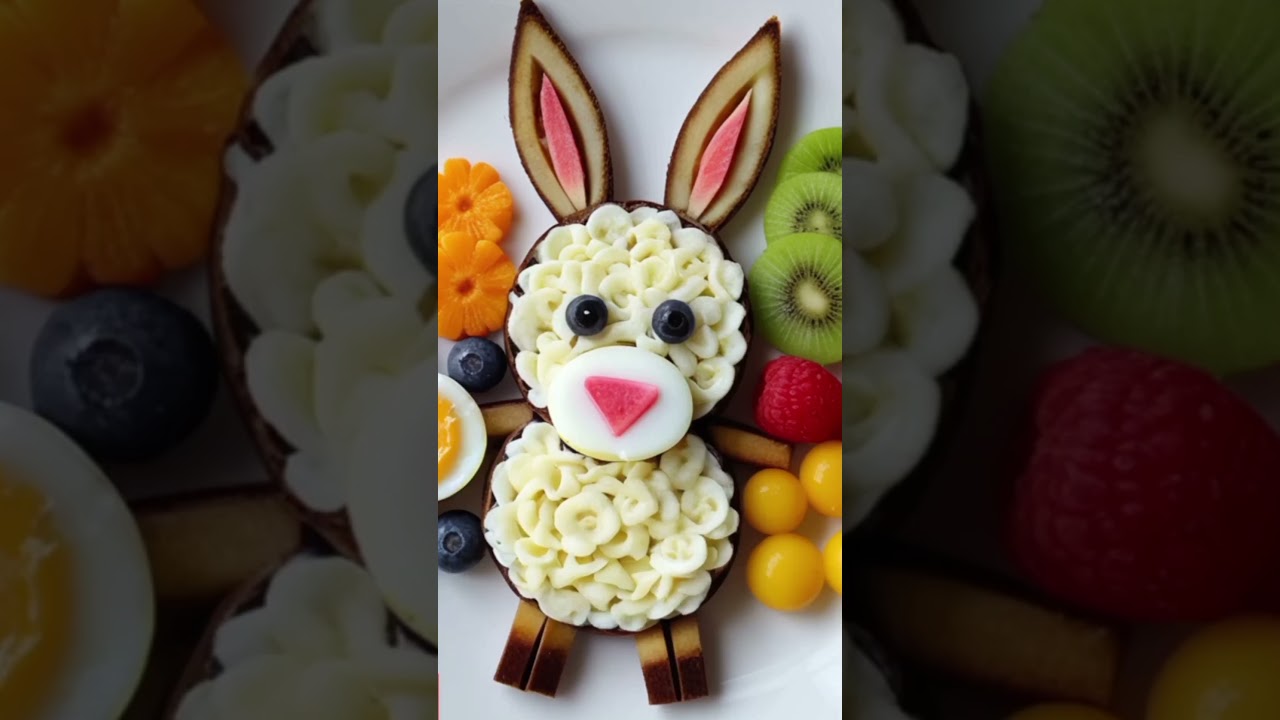 Stubborn Donkey Made of Food! 🐴 | #foodart  #Shorts