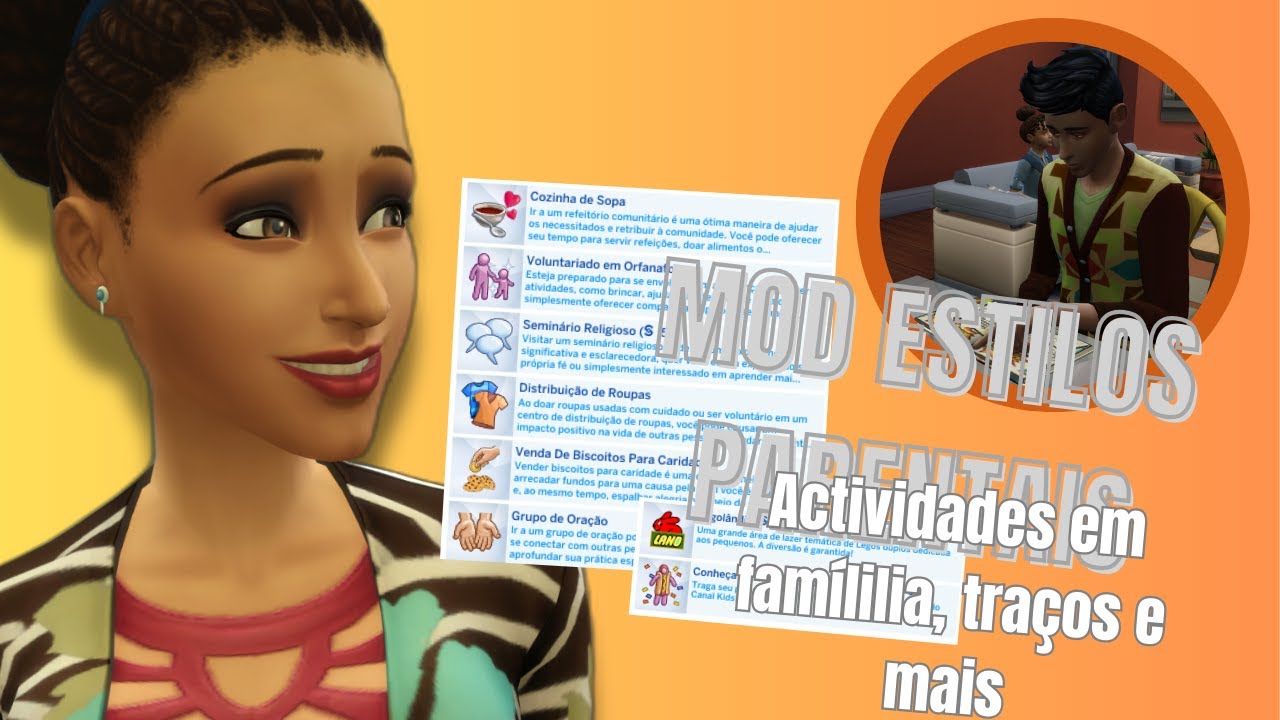 MOD ESTILOS PARENTAIS(Actividades em famílilia, traços e mais)/Mods - The Sims 4