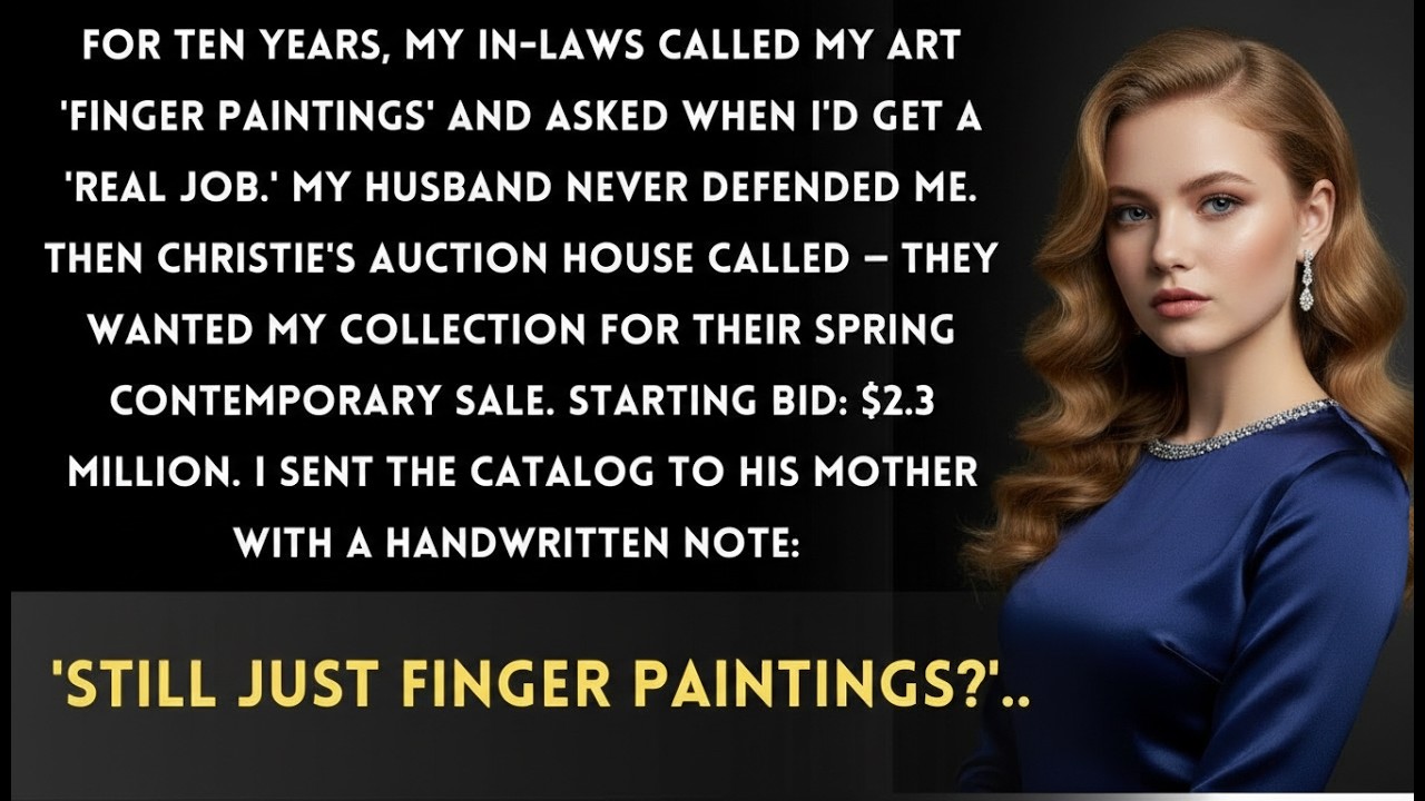 My Husband's Family Laughed At My 'Finger Paintings ' Then Christie's Called With An Offer