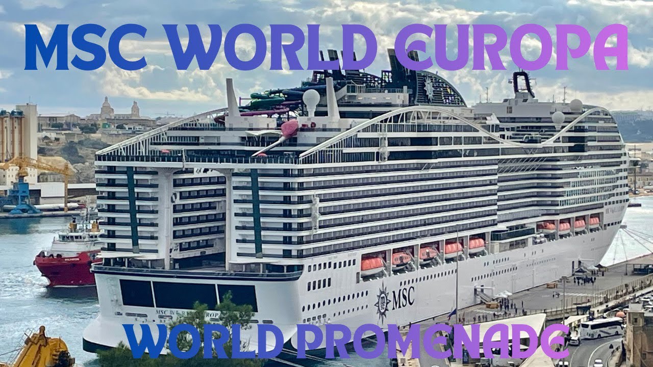 MSC World Europa Promenade Walk #msc #World Europa #cruiseship