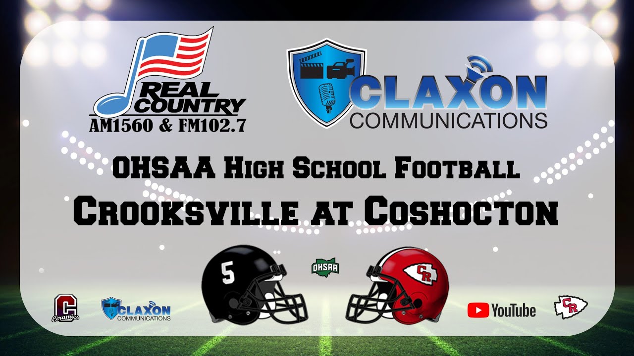 Crooksville at Coshocton  - High School Football from FM 99.3 WTNS