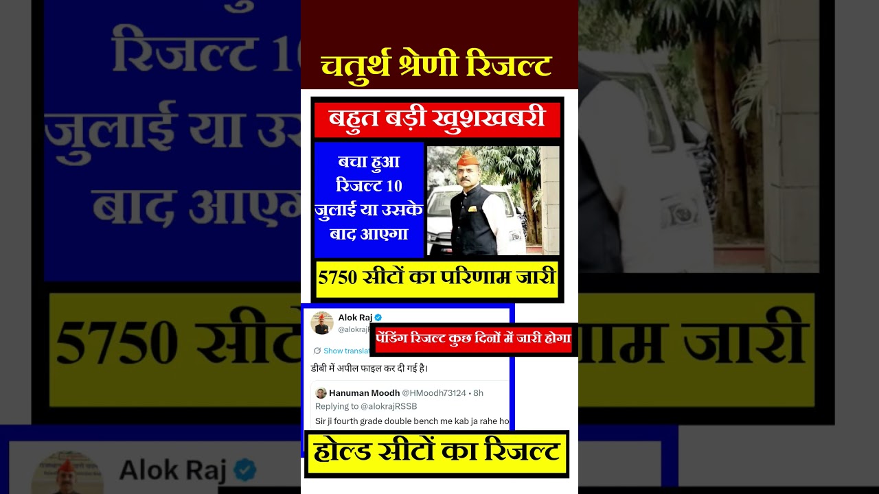 4th grade result | REET Result | VDO, patwari result | #4thgrade #reet #newvacancy #gk #reetmains