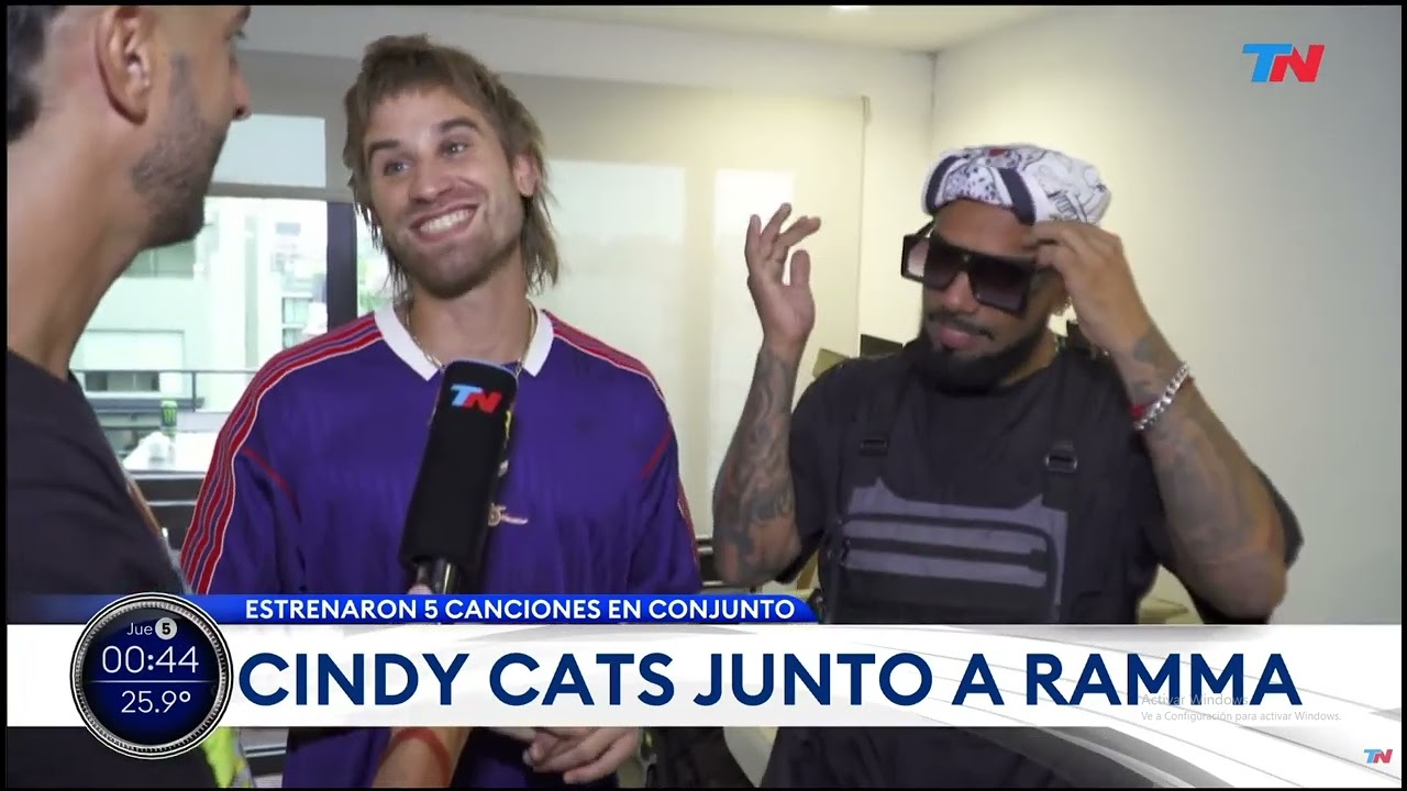 RAMMA apareció en TN y hablaron de la sesión con CINDY CATS
