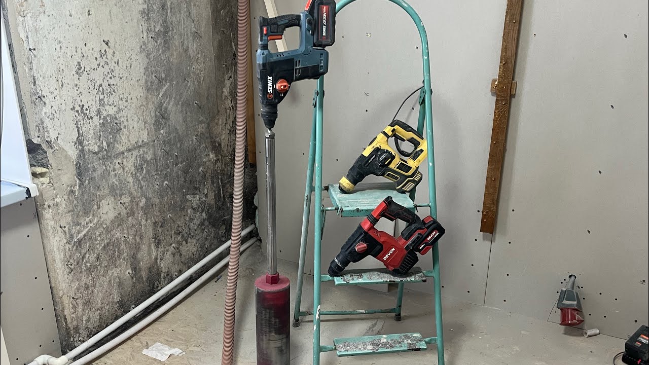 Перфораторы #senix #hanskonner #devon , можно ли сделать ими отверстие  под вентиляцию? 