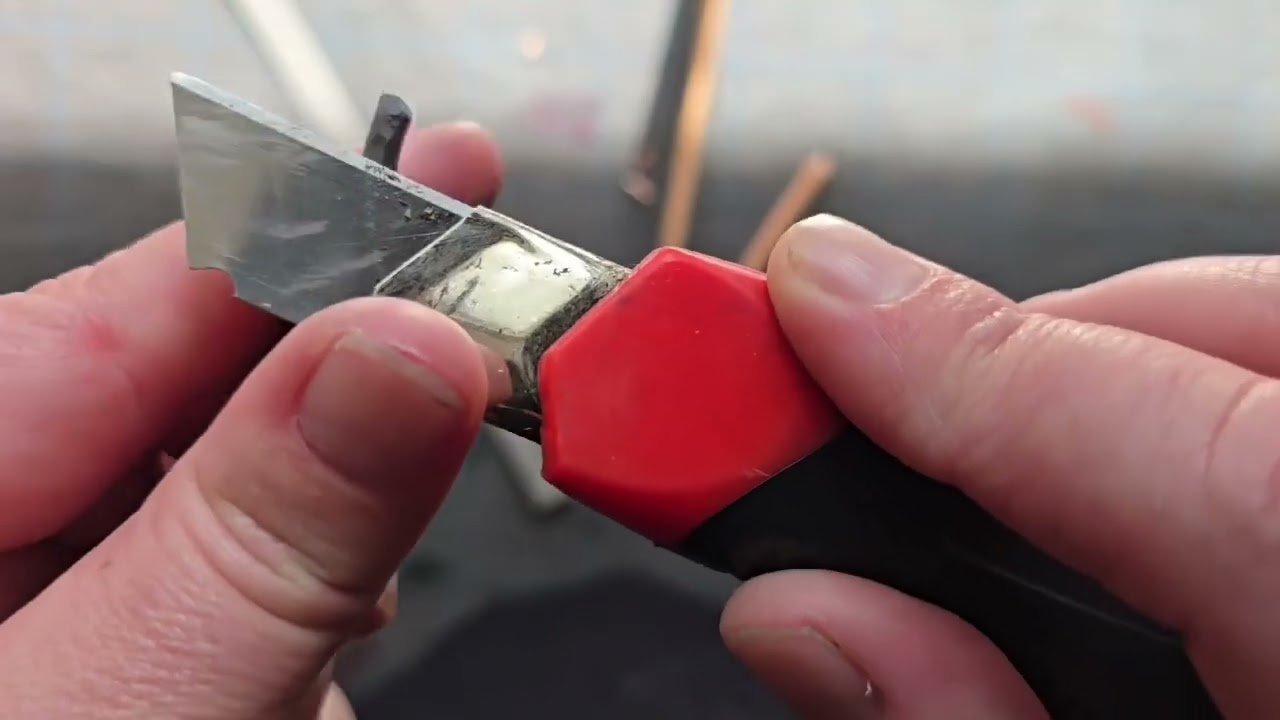How I sharpen my pastel pencils with a blade. 