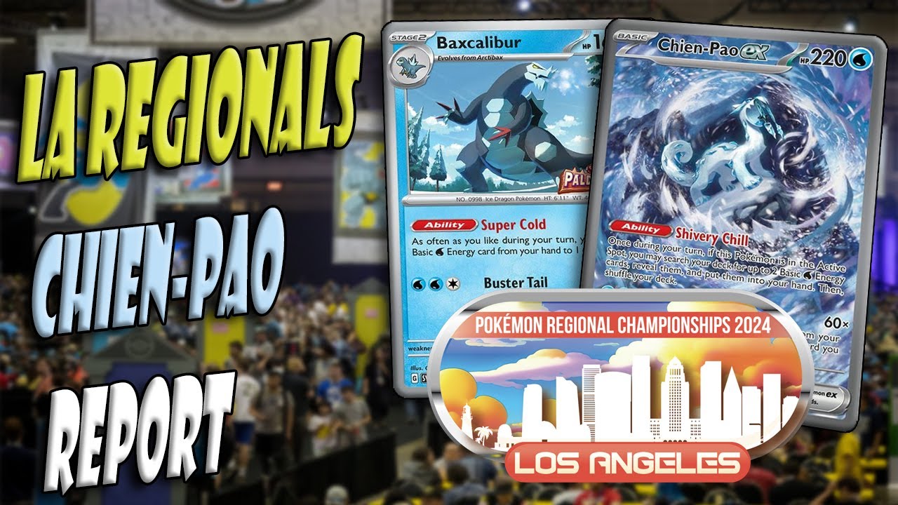 Epic Performance at LA Regionals! Chien-Pao Baxcalibur Deck in Action - Pokémon TCG Highlights!