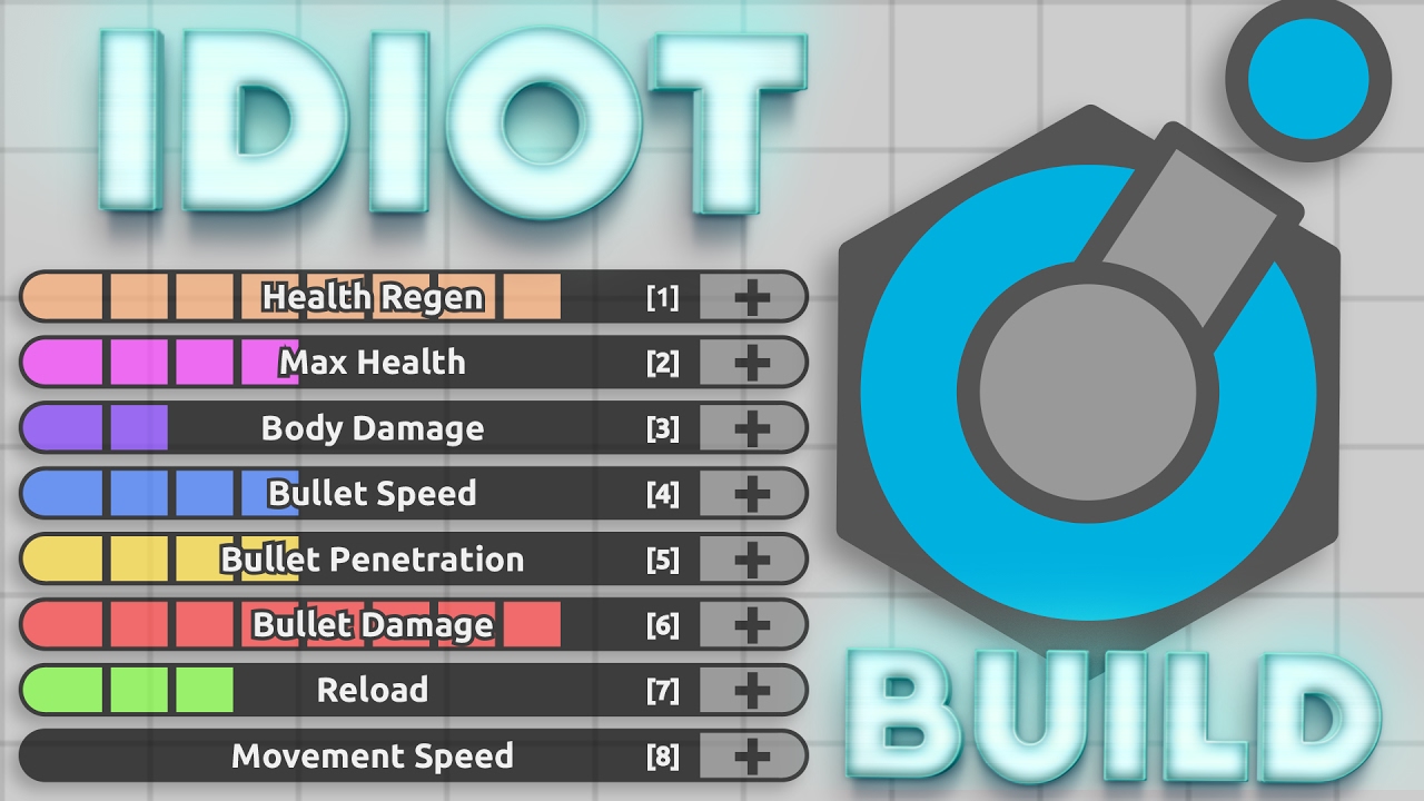 IDIOT BUILD CHALLENGE!! ONE OF THE WORST BUILDS?! (Diep.io 2TDM Gameplay)