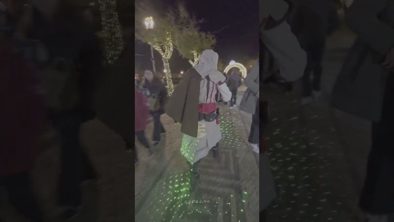 REAL-LIFE ASSASSIN?! EZIO FROM ASSASSIN’S CREED STOPS THE CITY WITH EPIC COSPLAY!