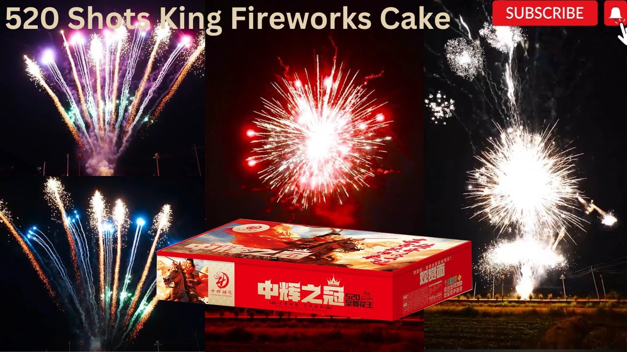 520 SHOTS KING FIREWORKS CAKE 2023 | 520发 中辉之冠