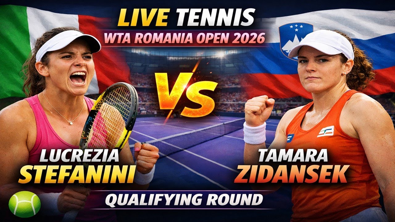 Lucrezia Stefanini Vs Tamara Zidansek 🎾LIVE TENNIS WTA ROMANIA OPEN 2026 | Qualifying Round