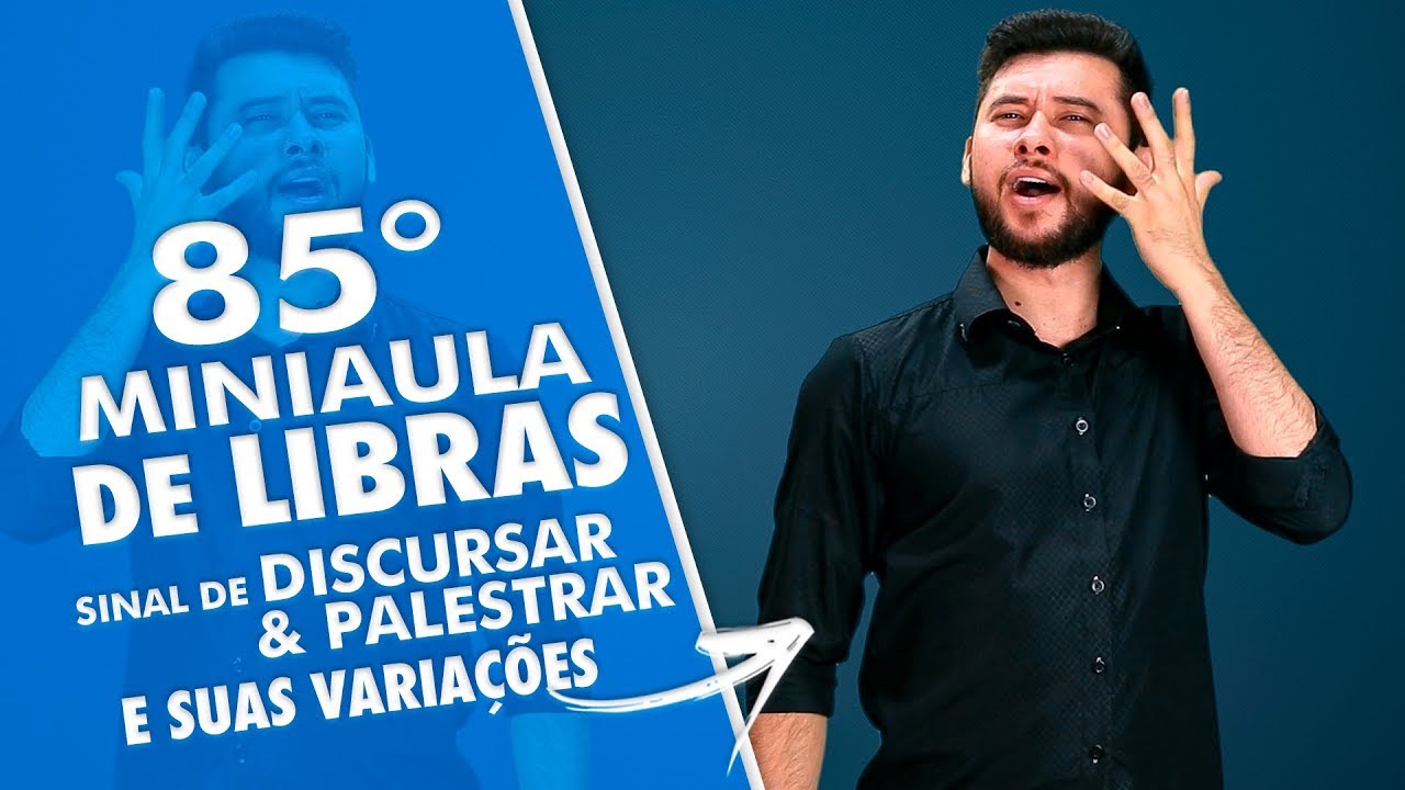 COMO SE DIZ EM LIBRAS DISCURSAR/PALESTRAR | MINI-AULA DE LIBRAS | DANRLEY OLIVEIRA