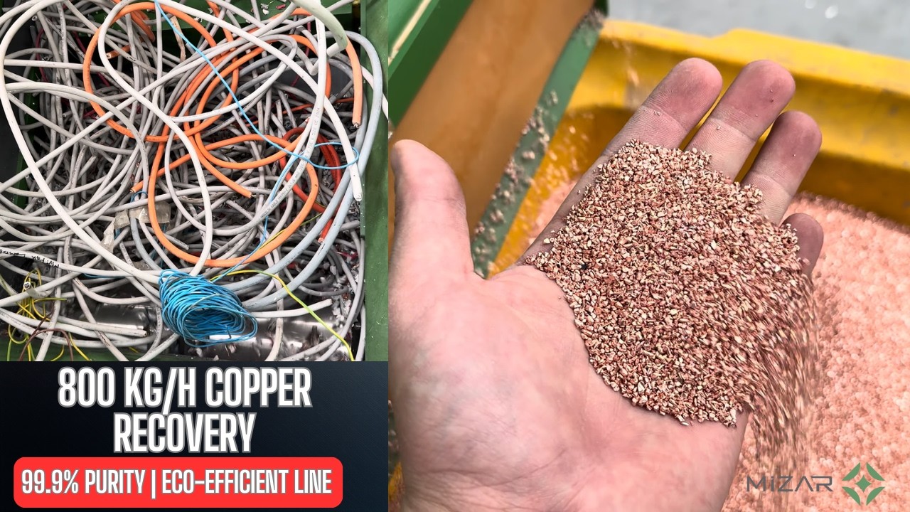 How to Recover 99.9% Pure Copper? | ERP M1 Recycling Plant (800 kg/h)