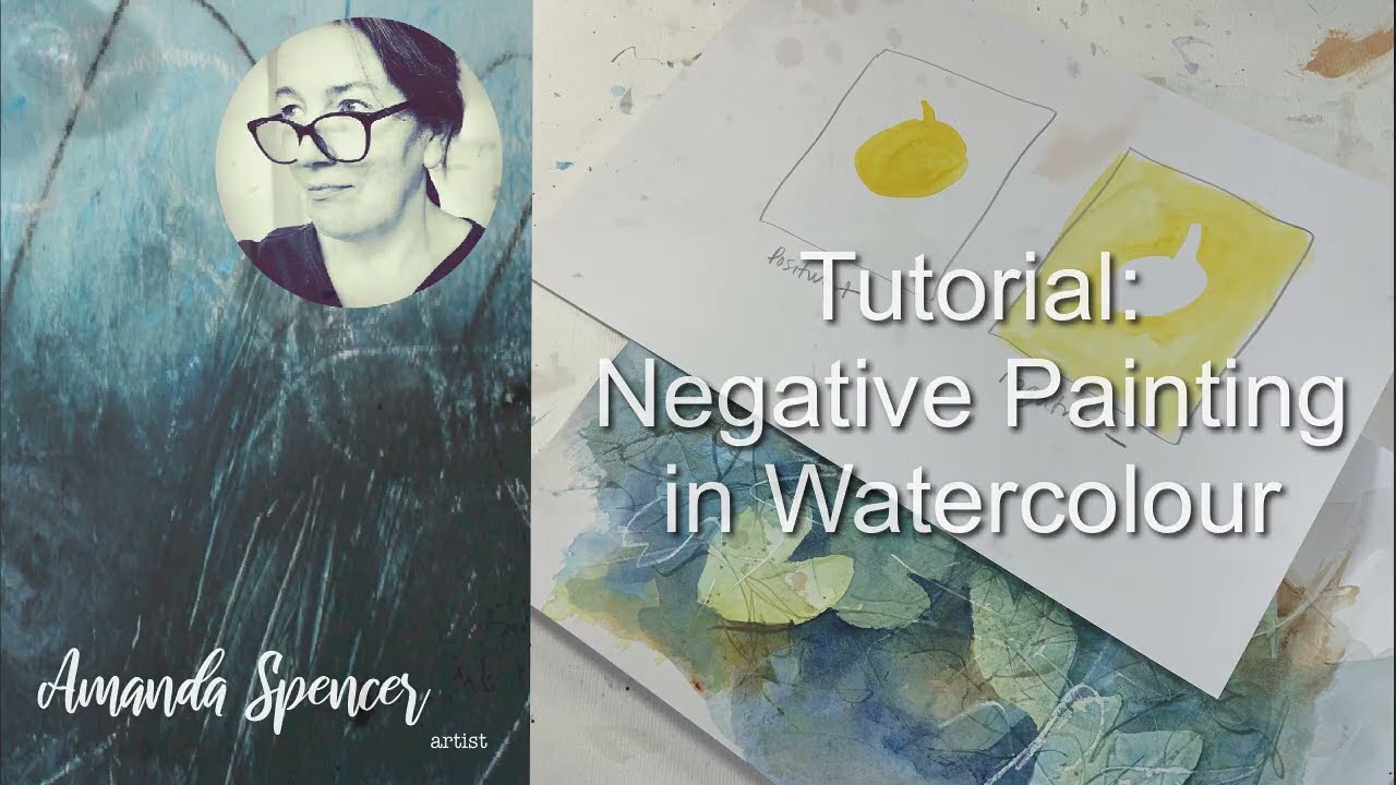 LOUDER AUDIO version: Negative painting in watercolour tutorial with UK artist Amanda Spencer