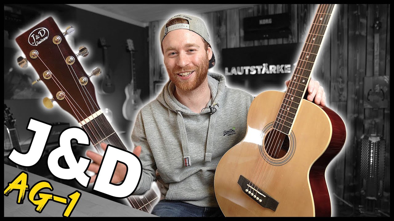 J&D AG-1 | Wie klingt die 49 Euro Westerngitarre vom MusicStore? | english subtitles