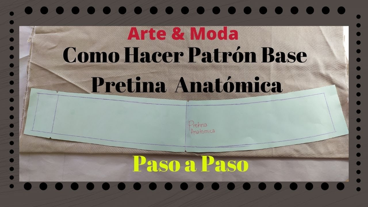 ✅✂Como Hacer Patrón Base de Pretina Anatómica Paso a Paso✂✅