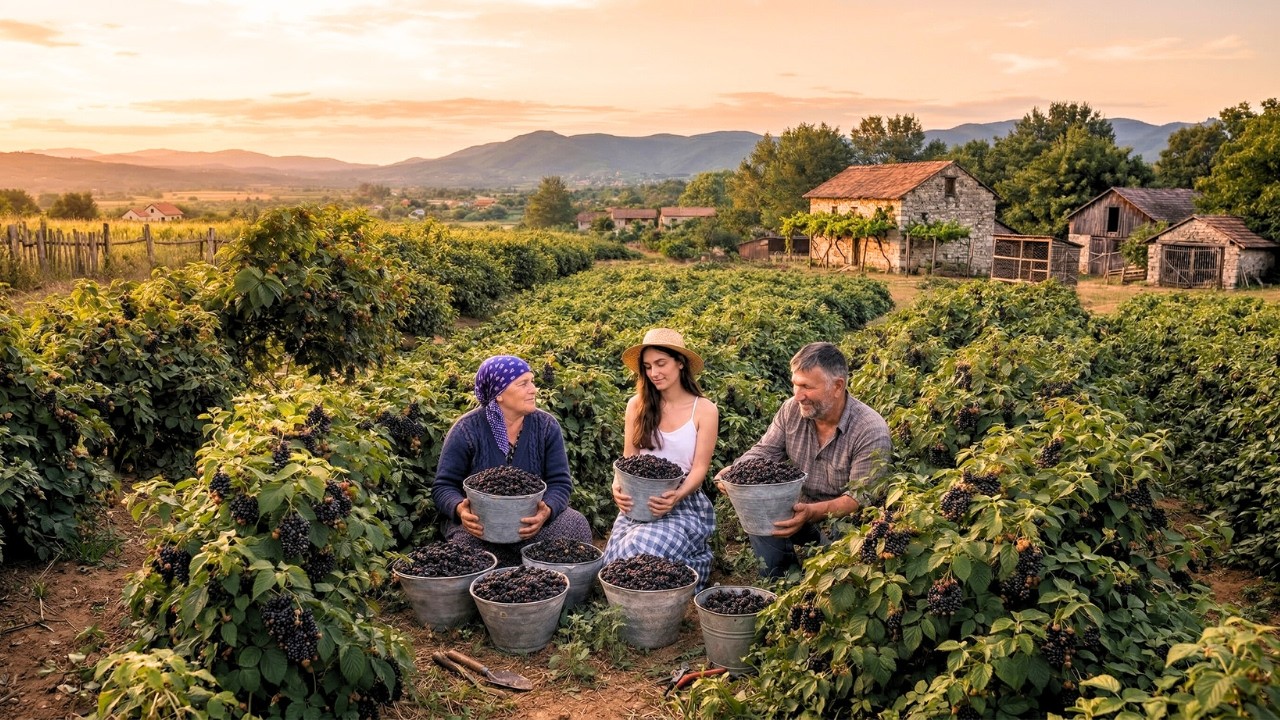 Traditional Mulberry Garden Harvest - Simple Natural Ways to Preserve Sweet Village Fruits