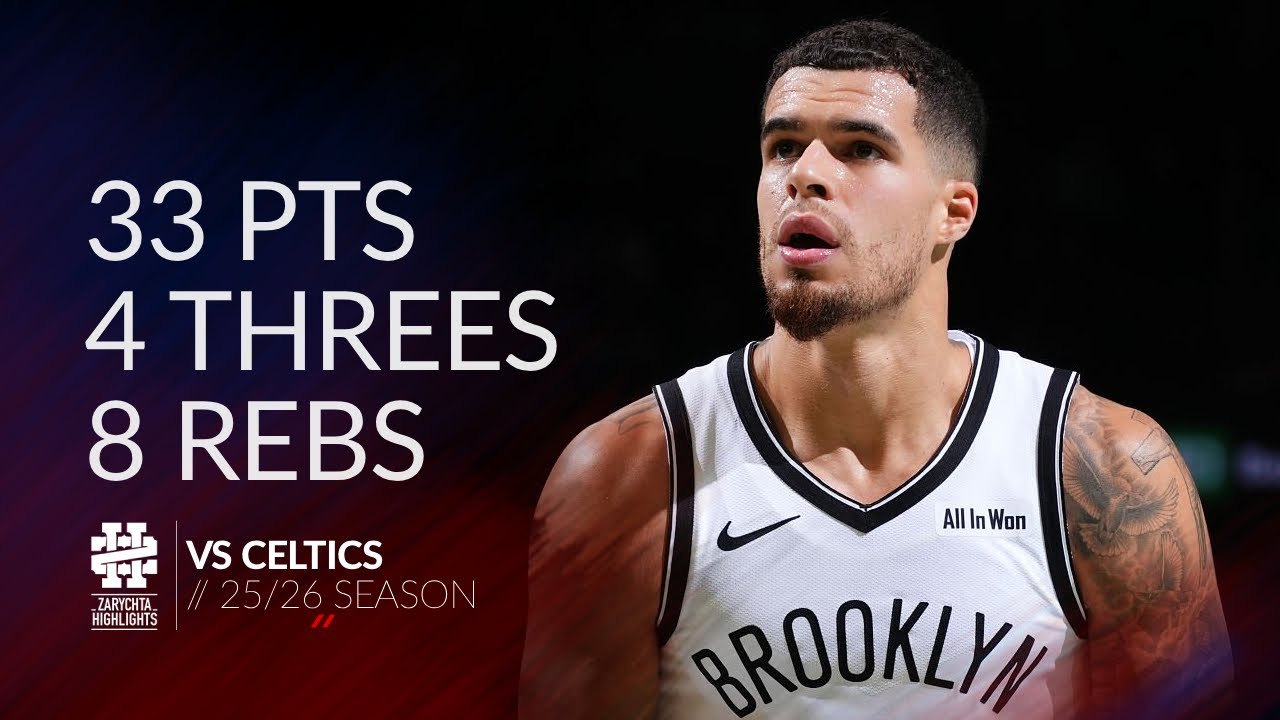 Майкл Портер-младший, 33 очка, 4 трёхочковых, 8 подборов против «Селтикс», сезон 25/26