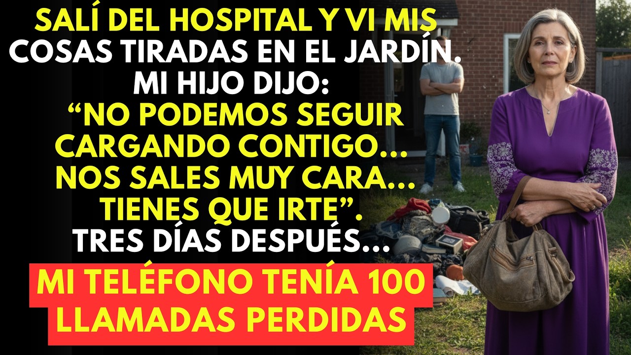 Volví del hospital y vi mis cosas en el jardín. Mi hijo: “Ya no podemos seguir cargando contigo”