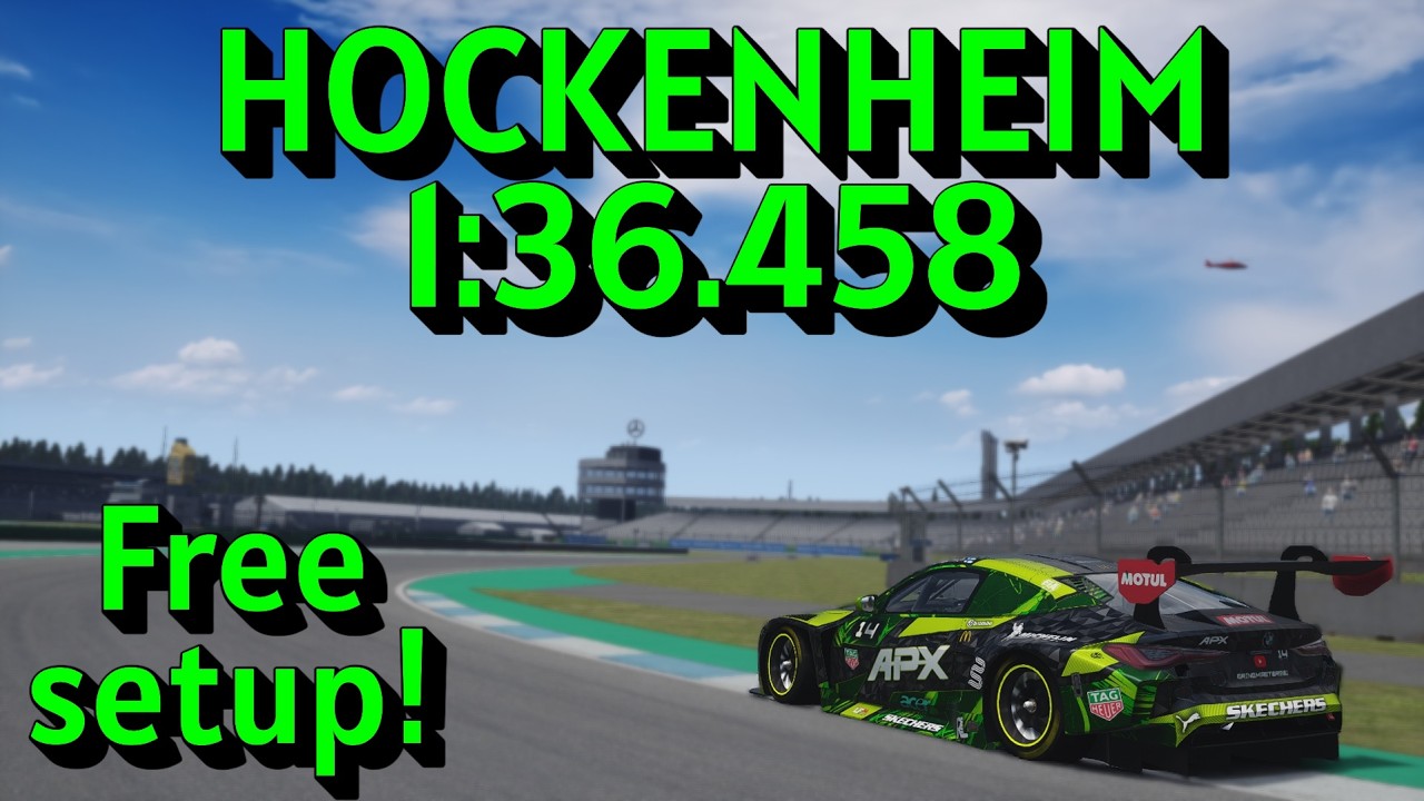 HOTLAP: ACF BMW M4 GT3 - Hockenheim - 1:36.458 (Assetto Corsa LFM) Free setup