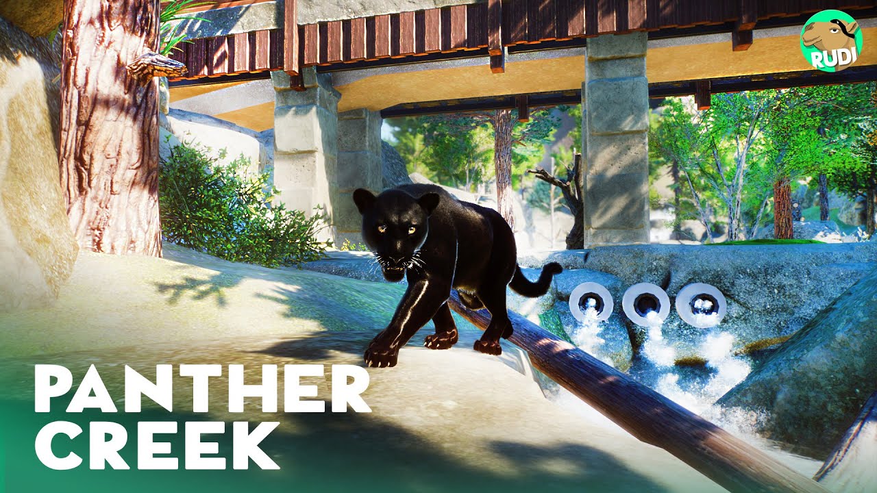 Black Panther Creek - Yosemite Valley Zoo - Planet Zoo Habitat Speedbuild