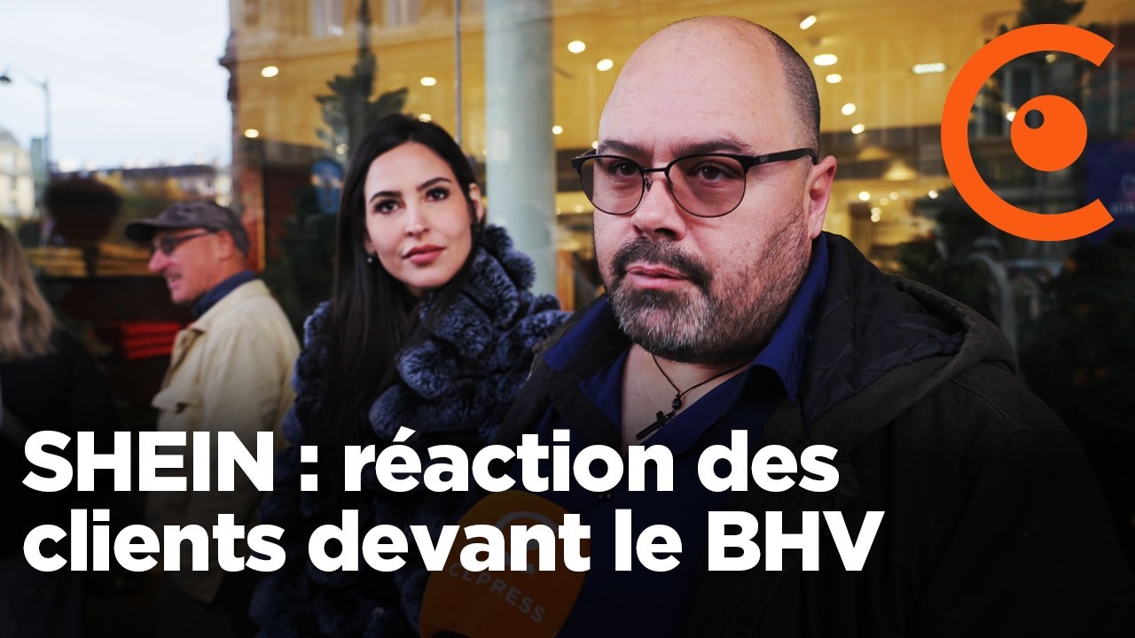 SHEIN : réactions des clients devant le BHV pour l’ouverture de la première boutique mondiale 