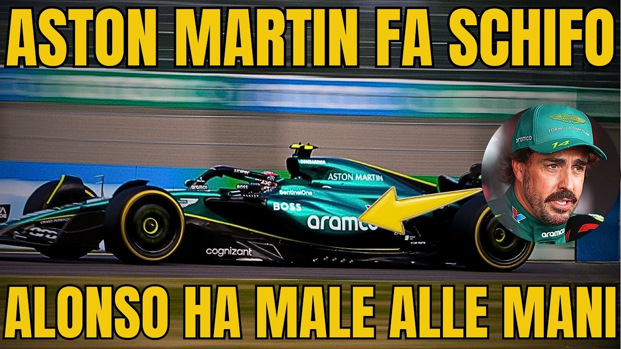 L'ASTON MARTIN È INGUIDABILE! ALONSO HA MALE ALLE MANI, EPPURE...
