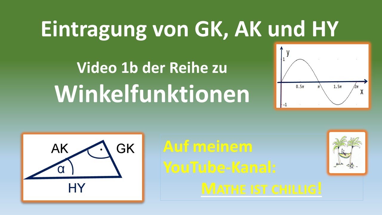 Gegenkathete, Ankathete und Hypotenuse beschriften (&Uuml;bung) -Video 1b zu Winkelfunktionen