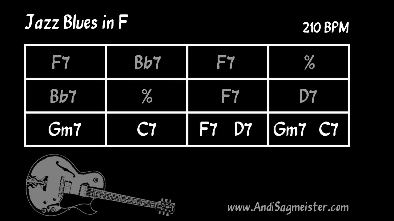 Jazz Blues in F (210 BPM) Backing Track