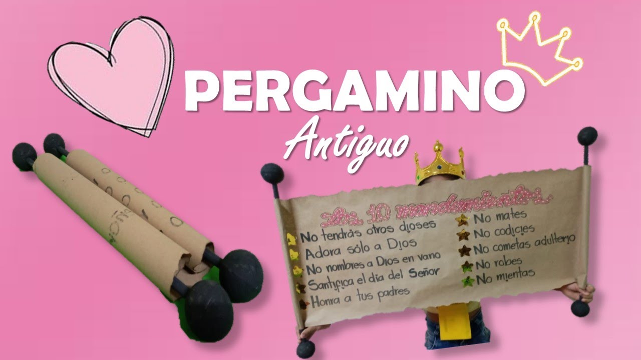 🤴🏼Como hacer un PAPIRO o PERGAMINO ANTIGUO 🧾 (Los 10 mandamientos) - Paola Mora