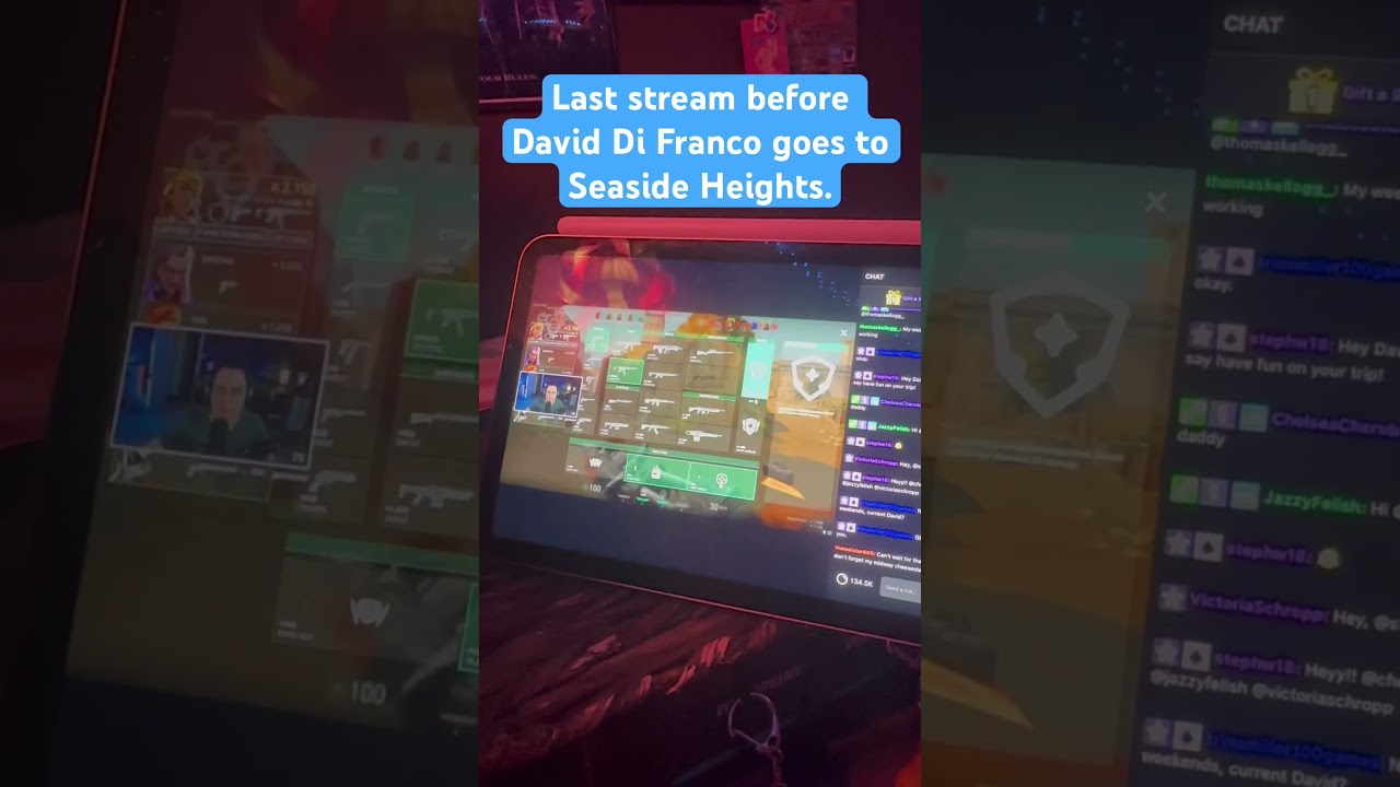 Last Stream Before David Di Franco Goes To Seaside Heights 