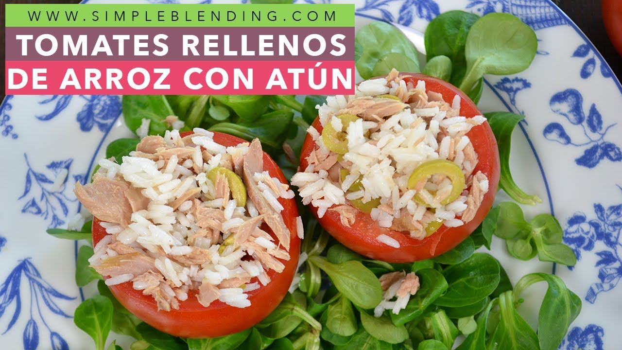 TOMATES RELLENOS DE ARROZ Y ATÚN | Ensalada de arroz | Tomates rellenos de ensalada