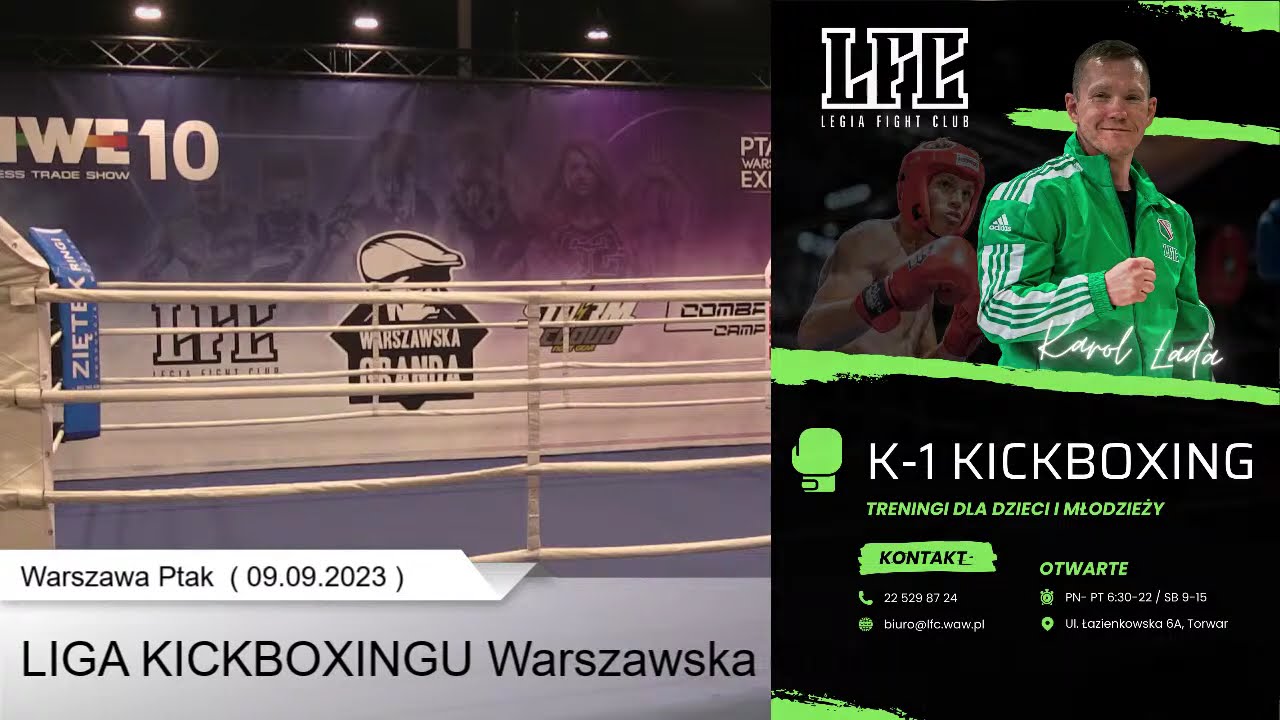 Na żywo: LIGA KICKBOXINGU (09/09/2023) Warszawska Granda K-1