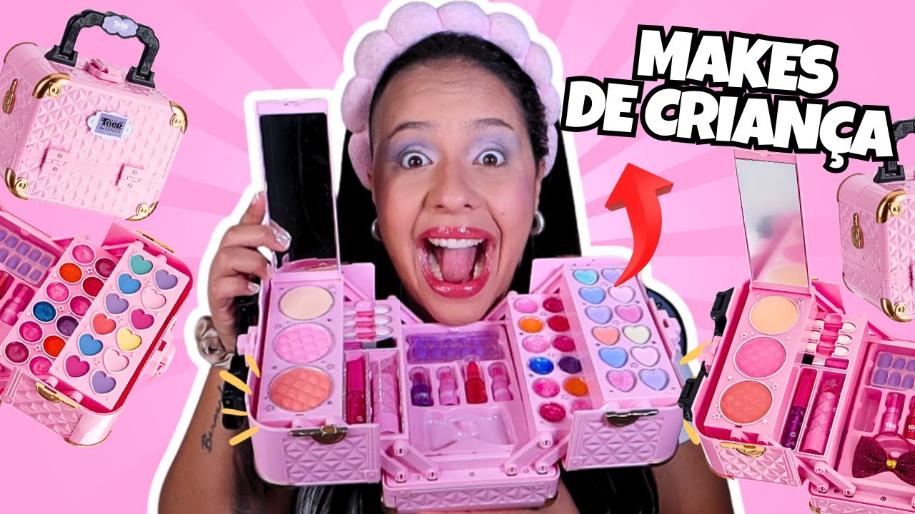 COMPREI UMA MALETA DE MAQUIAGEM INFANTIL 