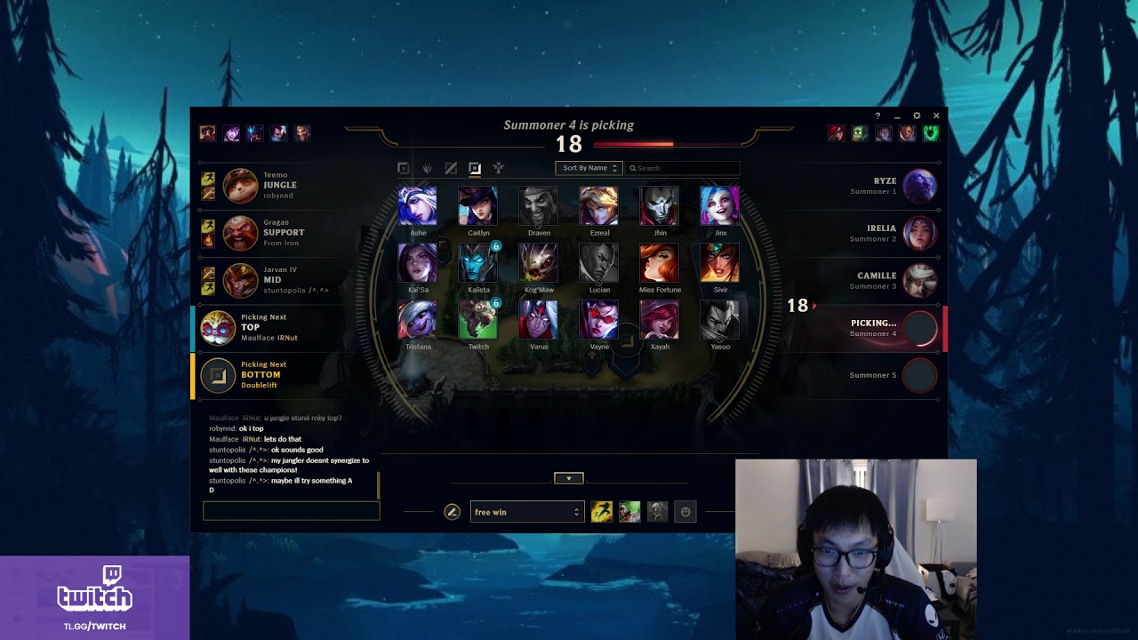 Doublelift on Locodoco Twitch.tv Clip [League of Legends Doublelift]