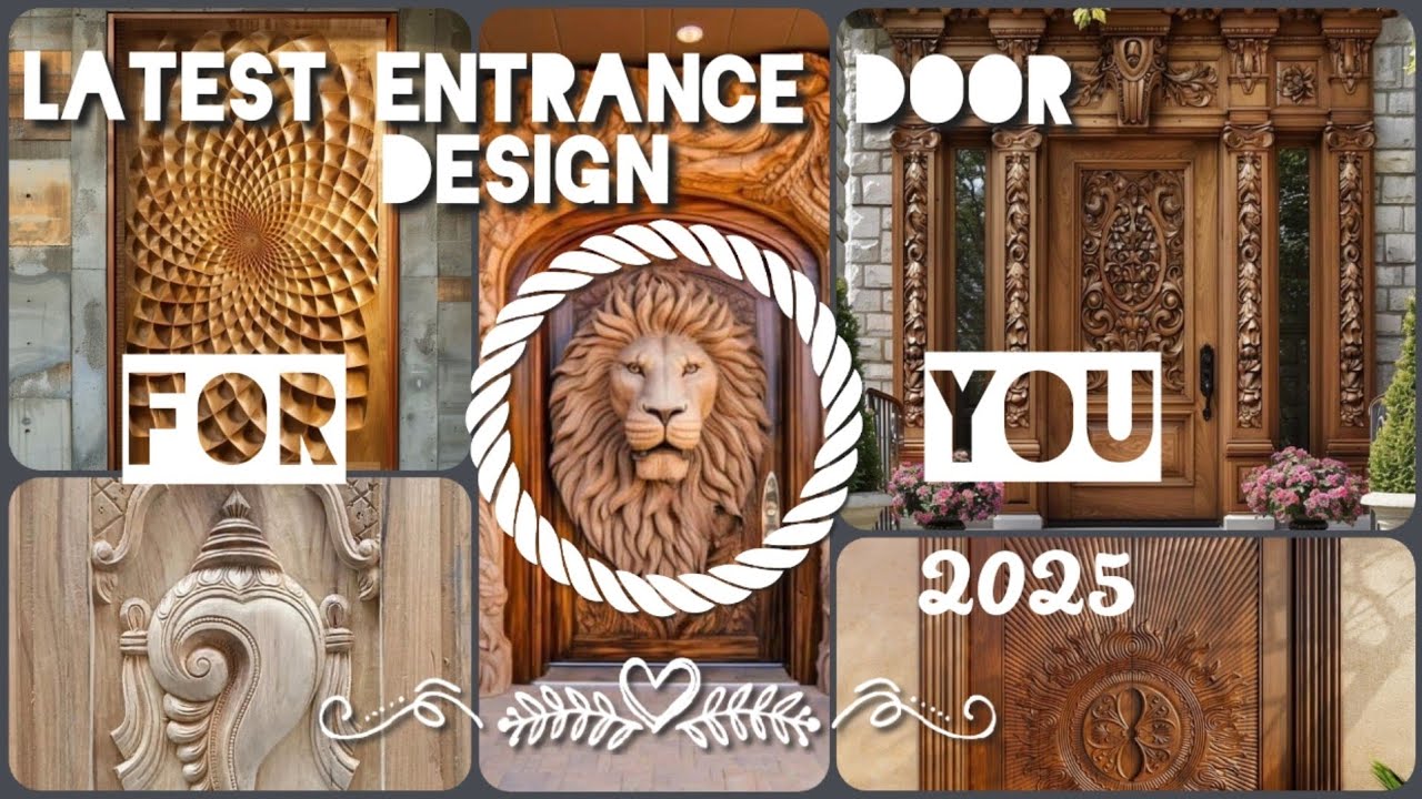 Top 100 Latest Wooden Main Door Designs for 2025, New Wooden Carving door Design 2025