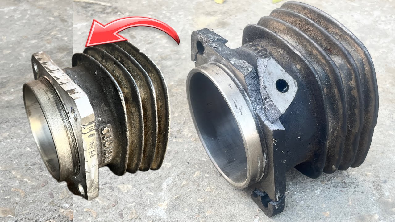 “Broken Cylinder: Step-by-Step Guide to Giving Your Air Compressor a New Life.”