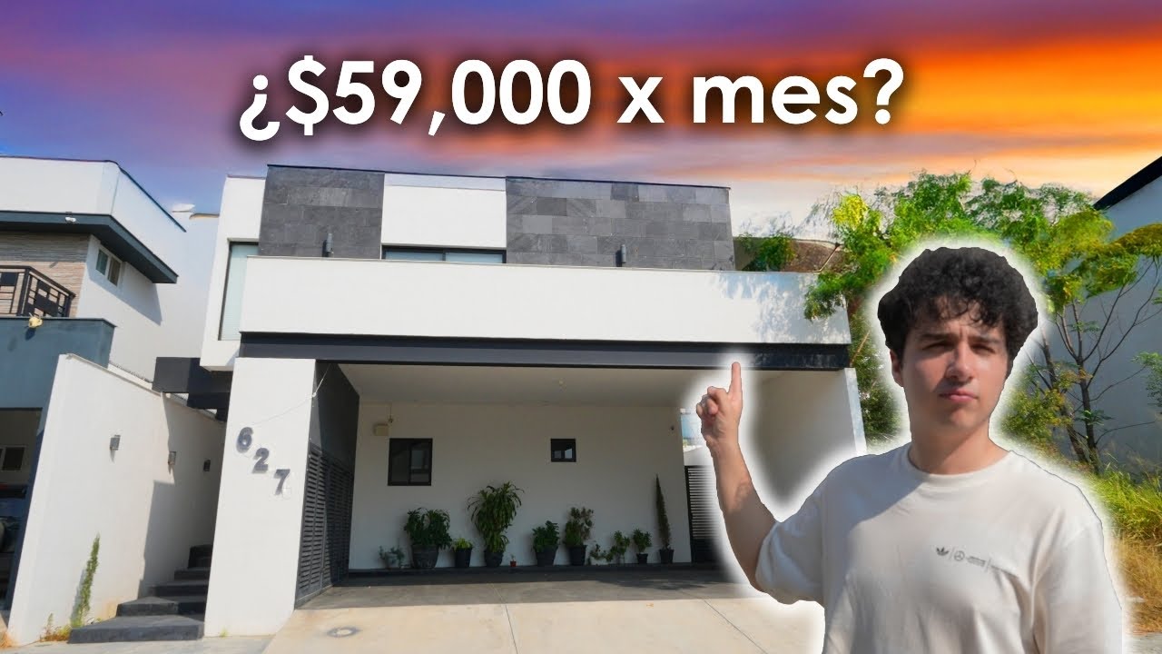 Casa de LUJO de $59 MIL en MONTERREY  🇲🇽 🏡