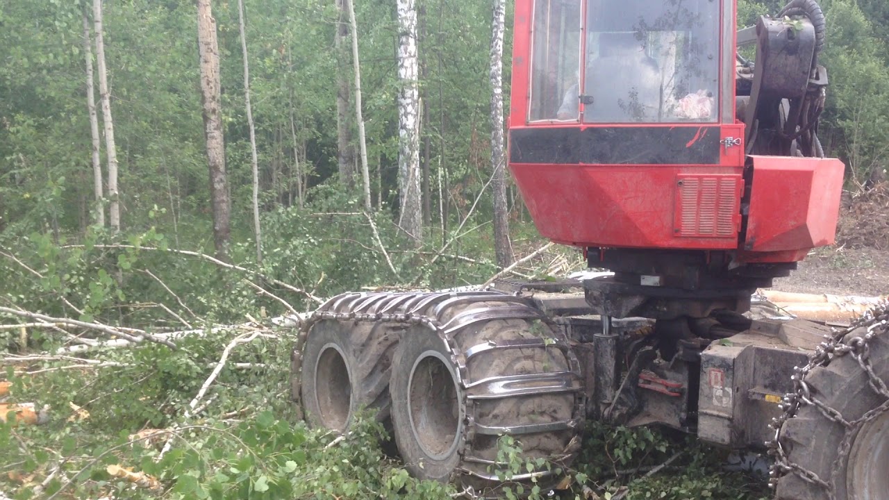 лесозаготовка на урале  Komatsu 911.5